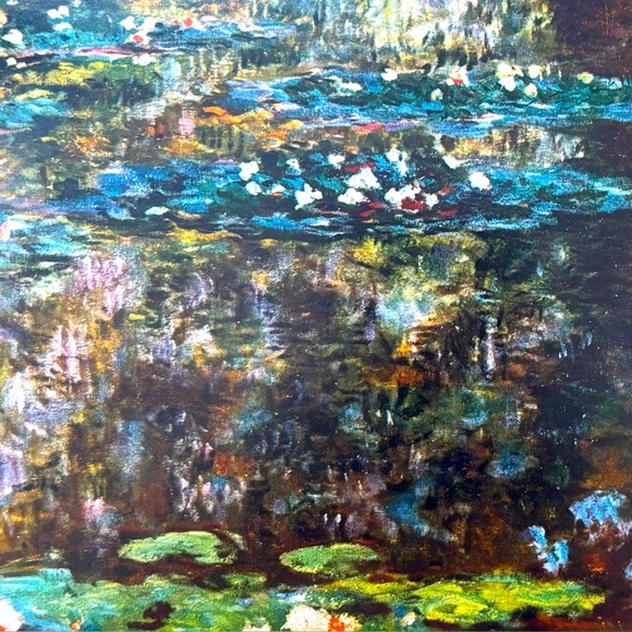 WATER GARDEN AT GIVERNY French Oscar Claude Monet Fine Art Print Vintage COA - Picture 7 of 10